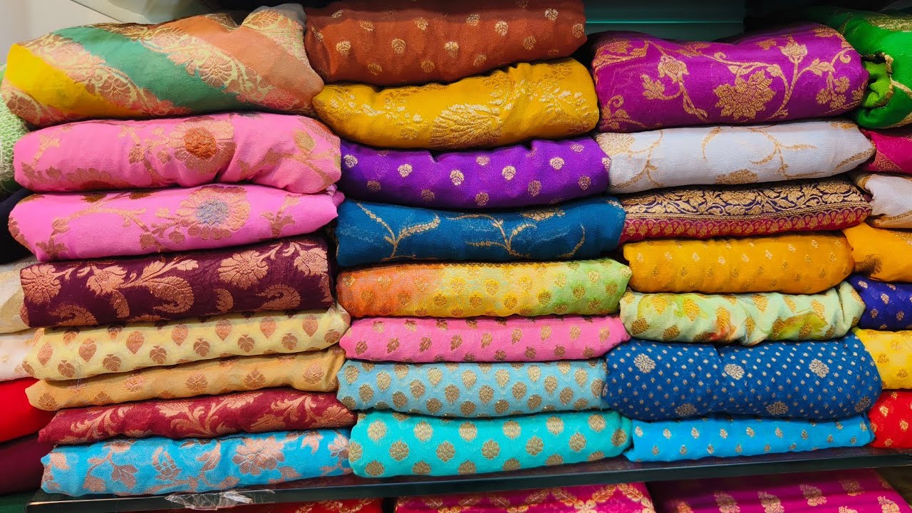 Banarasi Saree Flat ₹1,000 ! Pure & Semi Silk I Mashroo, Khaddi, Chiffon |100% Silk Mark Certified