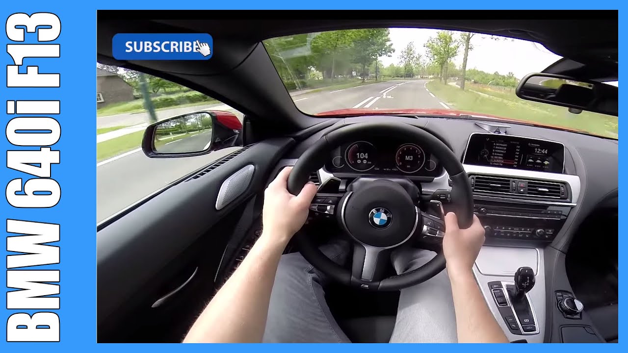 POV 2016 BMW 640i Convertible F12 NICE! OnBoard Acceleration (ROOF UP/DOWN)