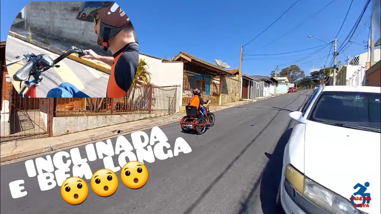 Triciclo elétrico na subida...