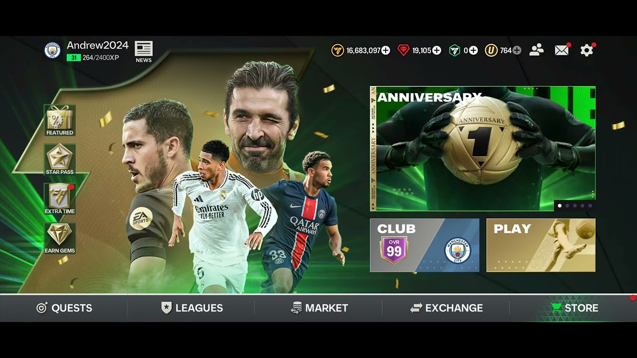 FC MOBILE 25 Playing.