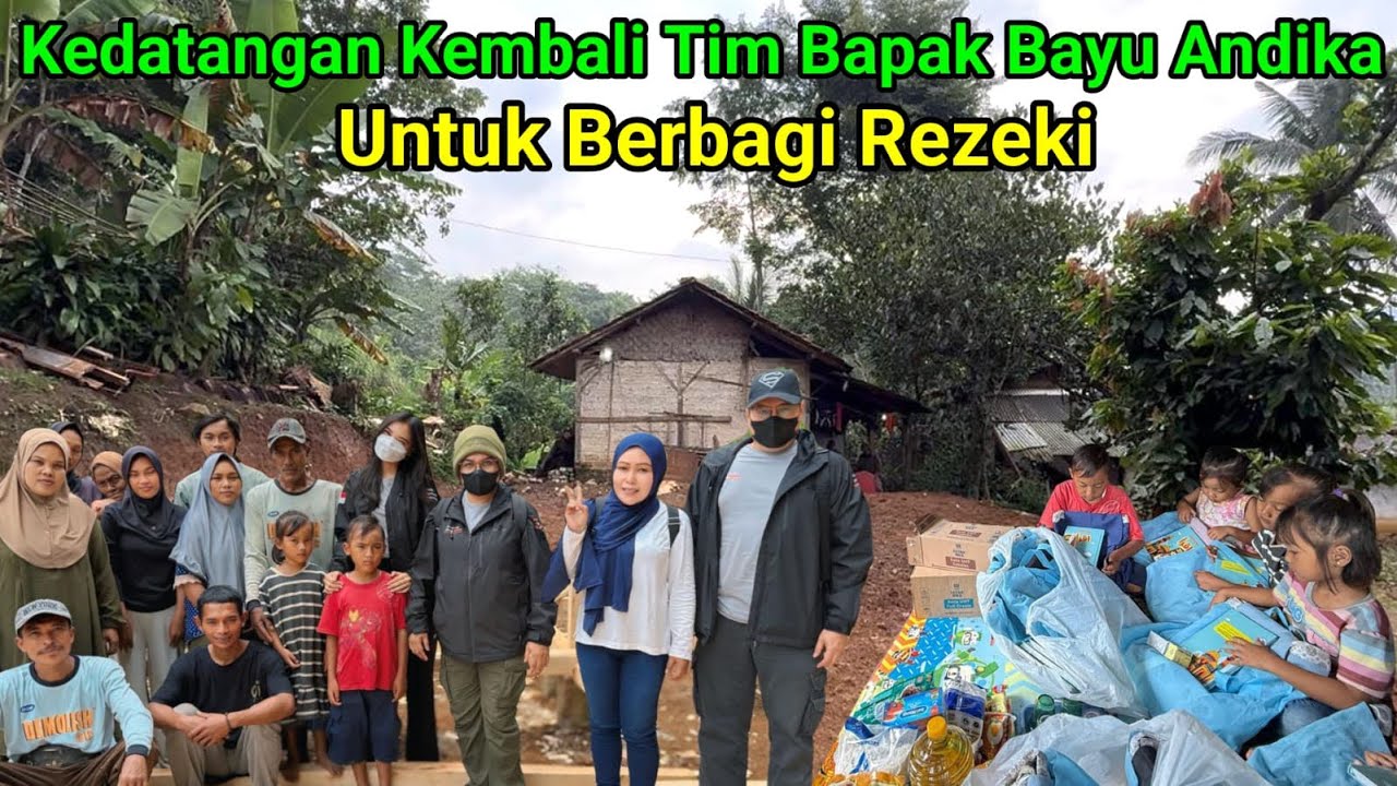 Kedatangan Tim Bapak Bayu Andika Berbagi Rezeki Kembali Ke Pelosok Yang Akses Jalan Nya Licin Dan…