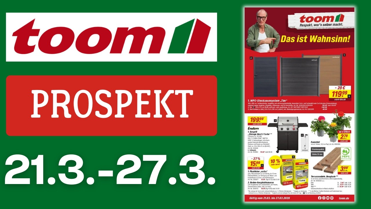Toom Baumarkt Prospekt Check: Die besten Angebote der Woche! 21.3.-27.03. #Toom