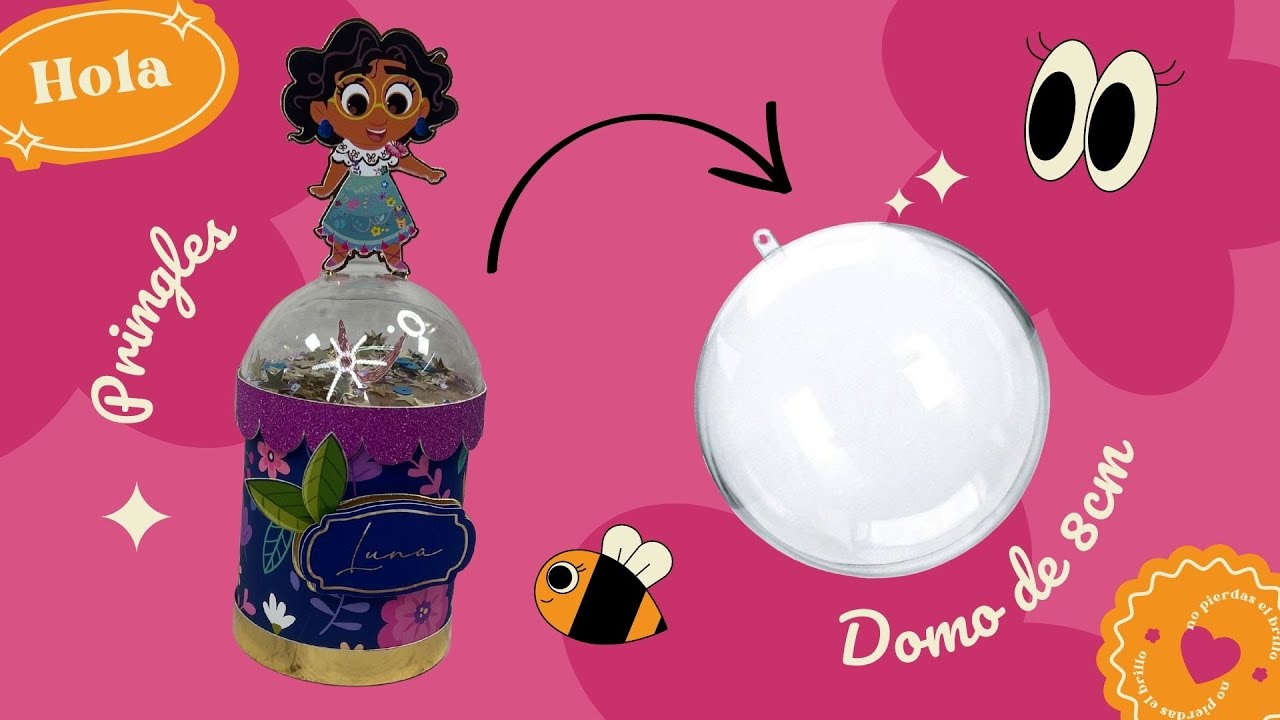 Cómo decorar papita pringles con domos, temática Mirabel de encanto