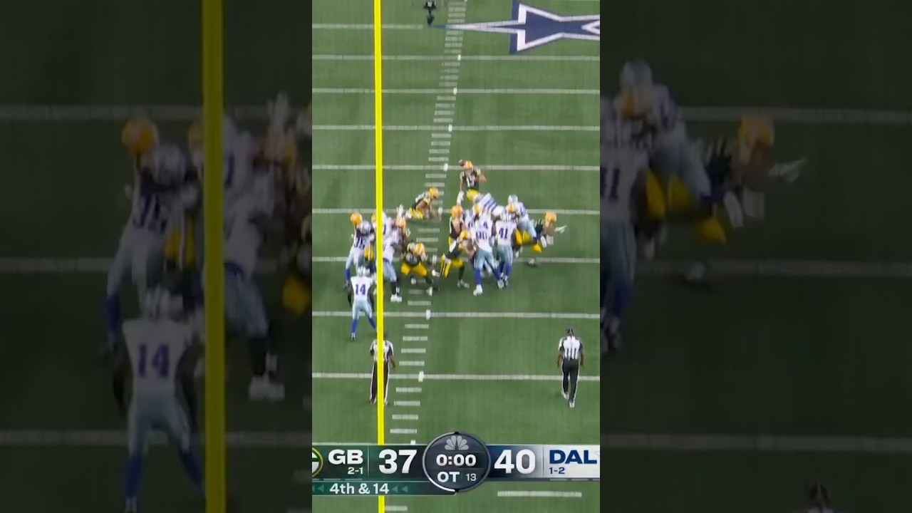 McManus DRILLS the GAMETYING FIELD GOAL to end the game in a tie Cowboys vs Packers #cowboys #nfl