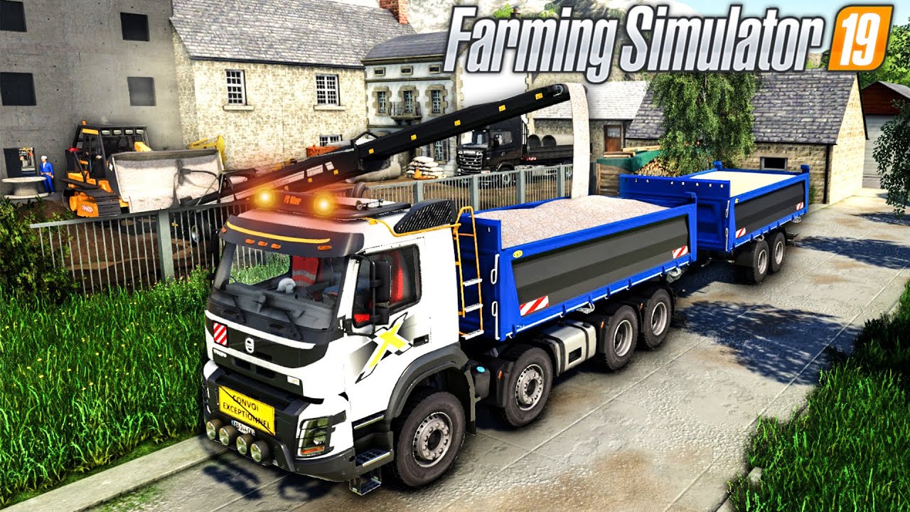 Canalisation à changer & Epandage de Gravier (Farming Simulator 19 TRAVAUX PUBLICS)