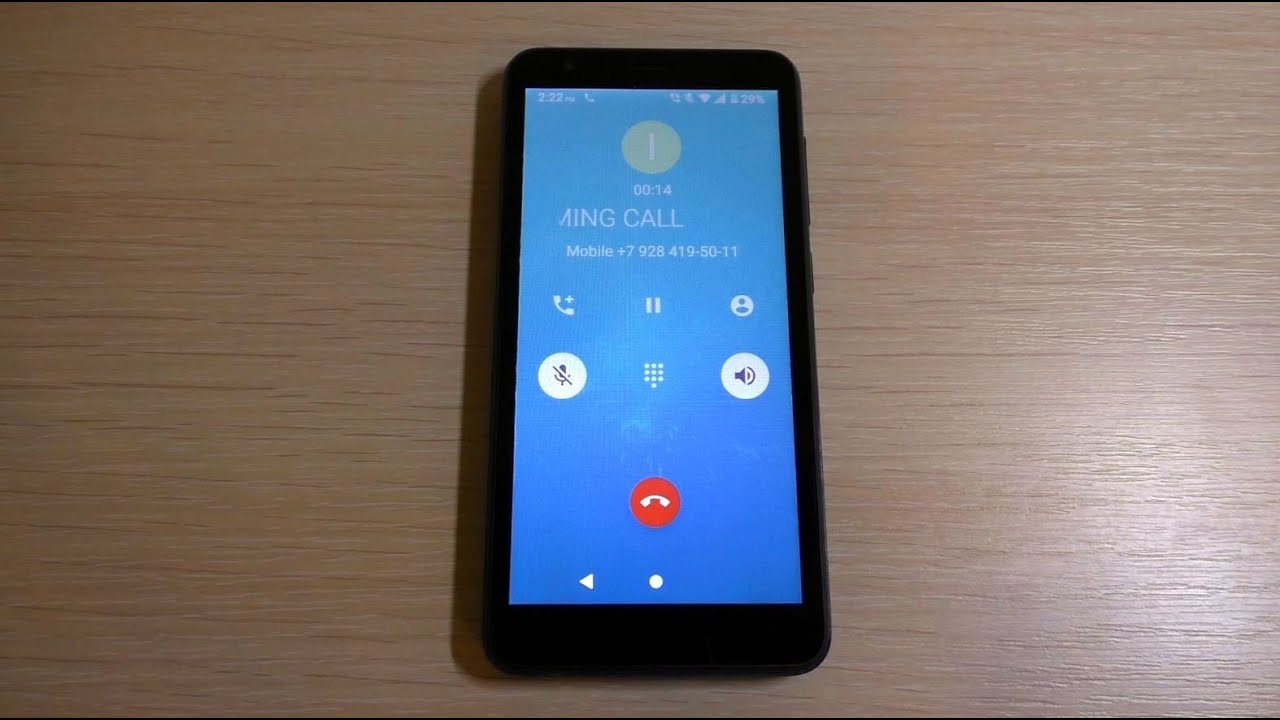 ZTE Blade L8 Incoming Call