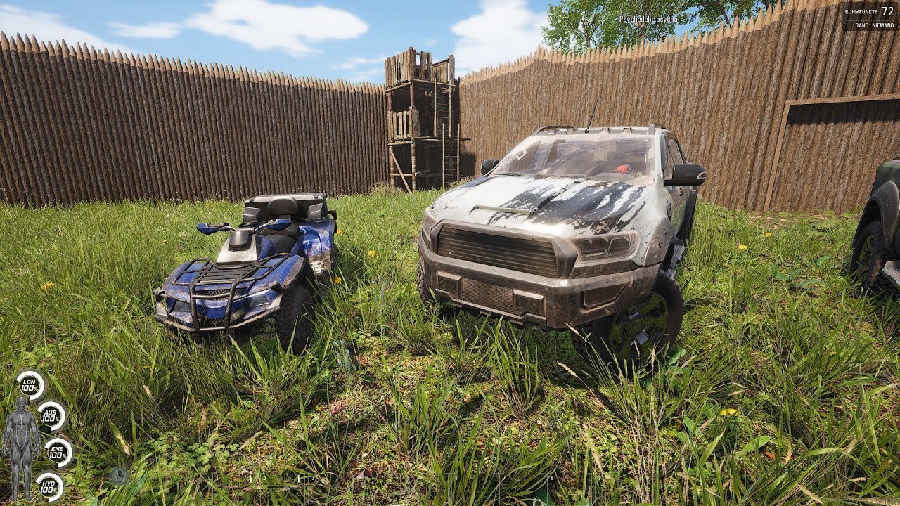SCUM - Wir kaufen ein Auto + ATV in der Handelsstadt, mit Rabatt