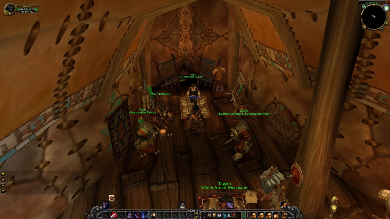 Thunder Bluff Tailoring Trainer, WoW Classic