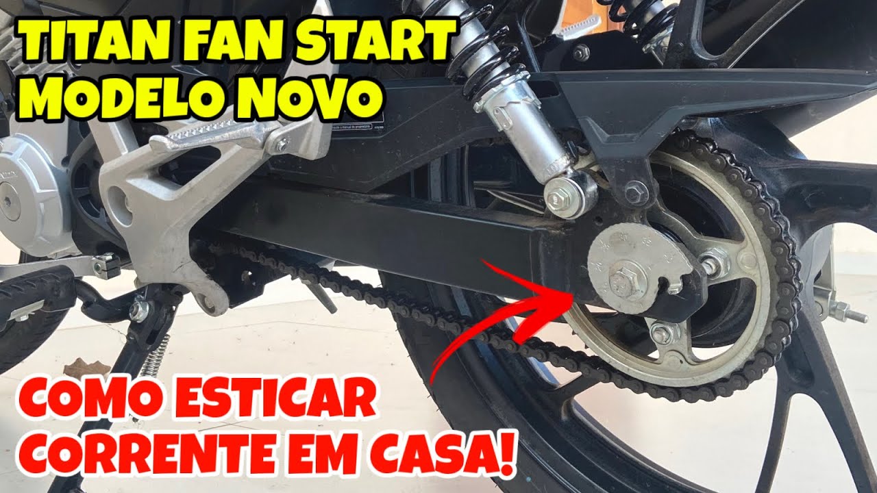 COMO ESTICAR A CORRENTE DA CG 160 2025 EM DIANTE 🔥