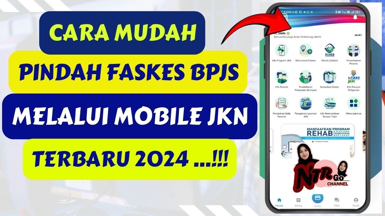 CARA PINDAH FASKES BPJS KESEHATAN MELALUI MOBILE JKN || TERBARU 2024