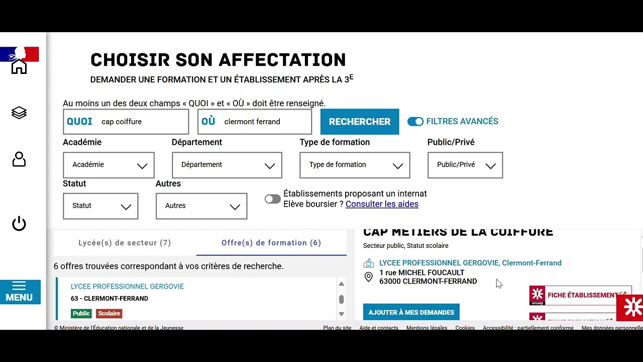 tuto orientation et affectation 3ème