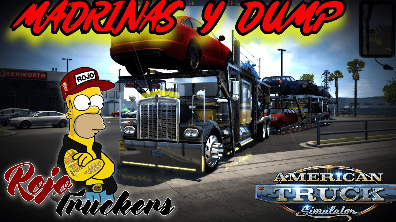 W900 A  HAULER  DUMP  GRUA O MADRINAS ON CARGAS  MODS ATS   DESCARGA  EL ROJO TRUCKERS MEXICO