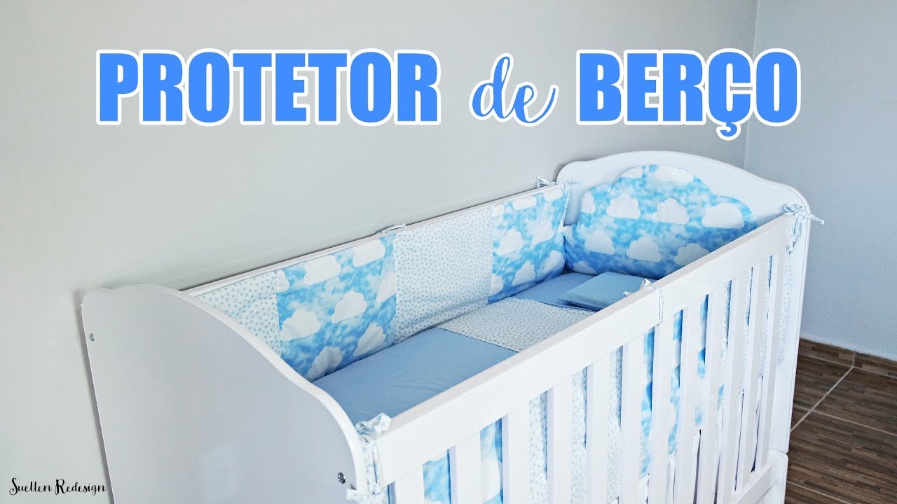 COMO FAZER PROTETOR DE BERÇO MUITO FÁCIL | SÉRIE ENXOVAL DE BEBÊ