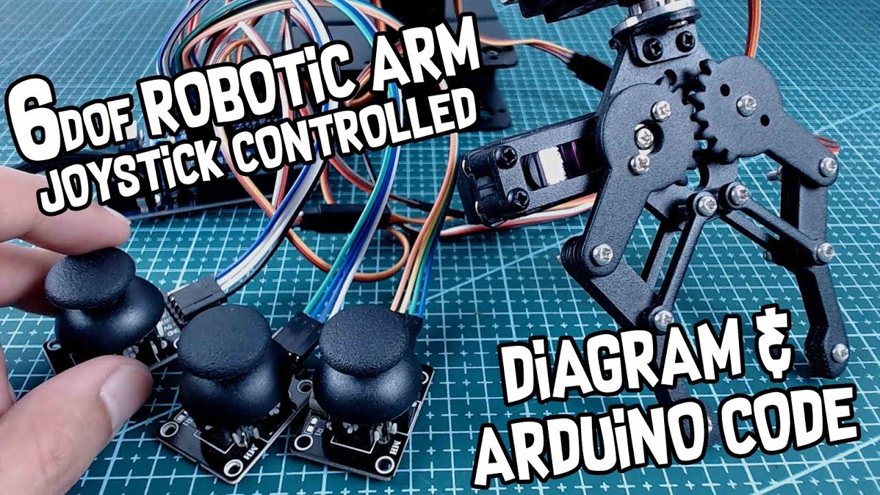 6DOF Robotic Arm Code and Diagram