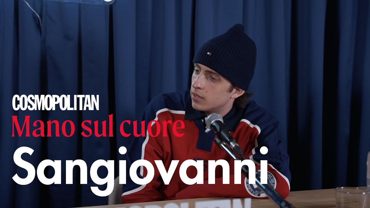 Mano sul cuore, il videopodcast di Cosmopolitan da Sanremo 2024: Sangiovanni