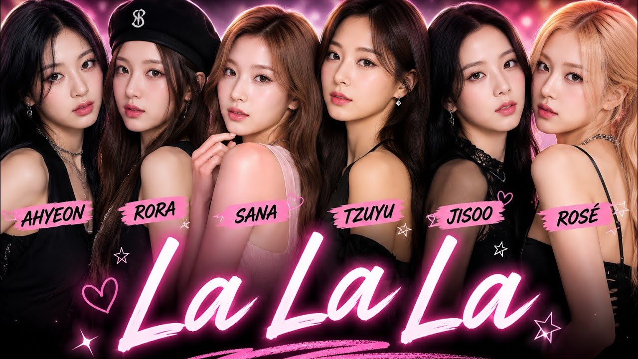 SL rose 🌹 k-pop idol fmv 💜 Korean mix English song💜 la la la 🎼🎵 #rosé #rora #ahyeon #tzuyu #ruka 