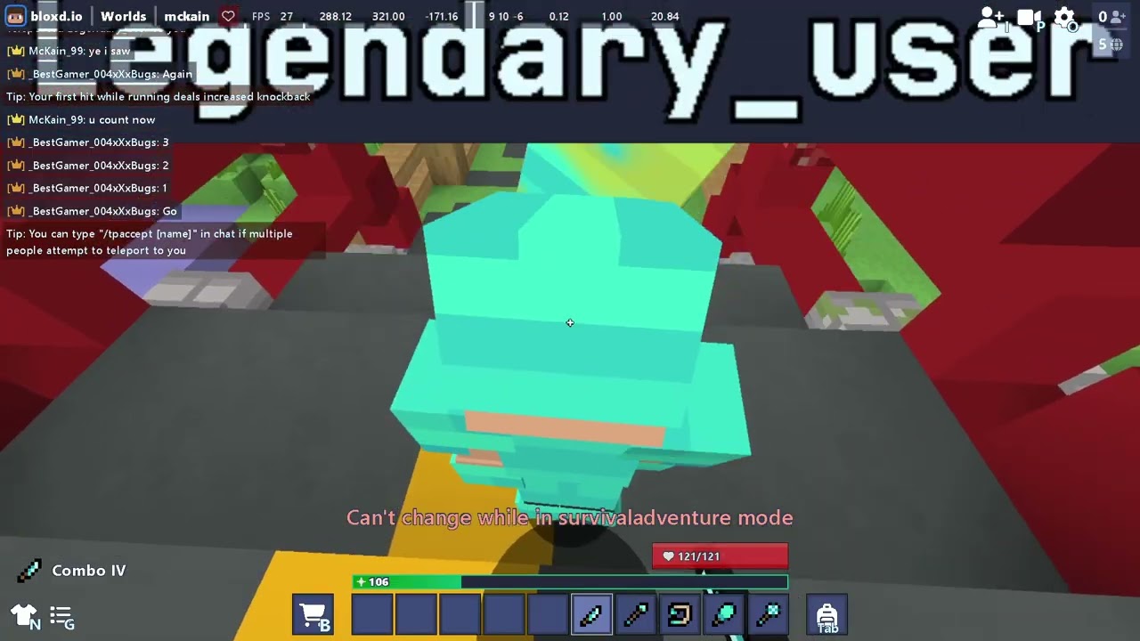 Testing new Bloxd.io Weapons