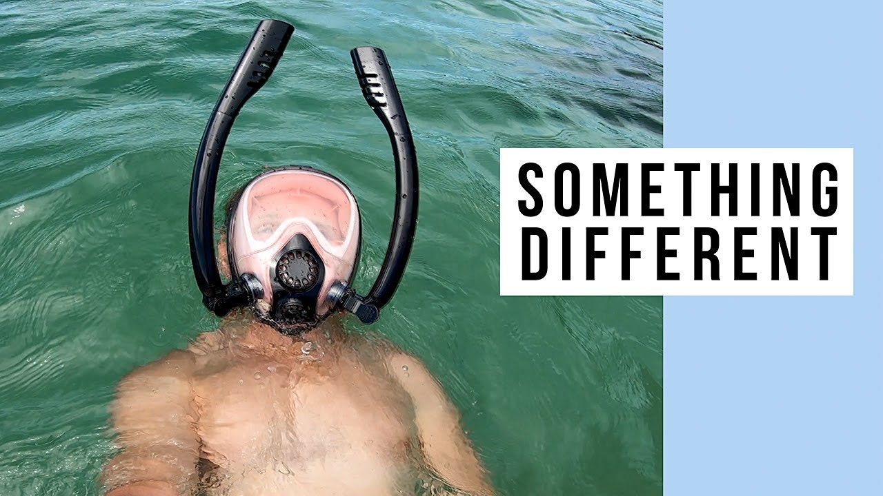Swimming Backstroke With The HJKB K2 Full Face Snorkel Mask