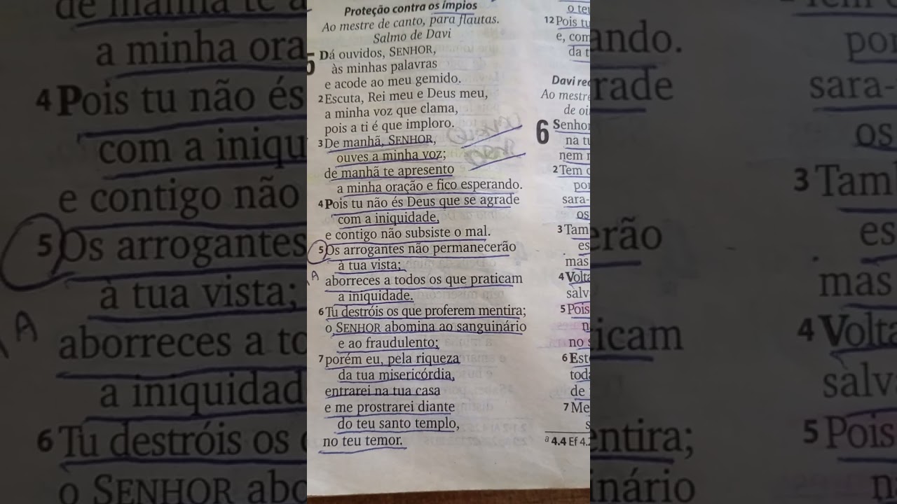 SALMOS 5 v1 ao v7 CREMOS NAS PROMESSAS JESUSJosé Carlos,Juliana, Arthur