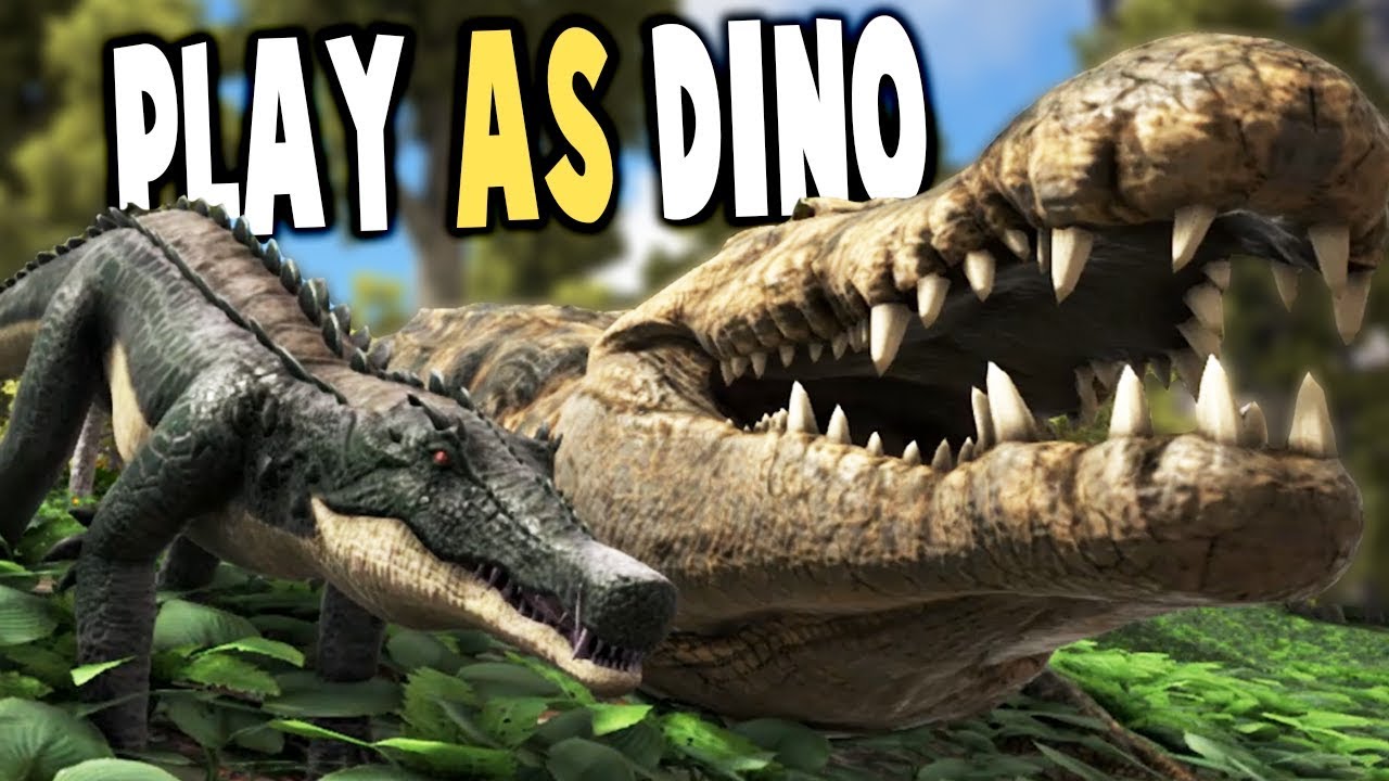 Ark Survival Evolved - PLAY AS GIANT DEINOSUCHUS, LATCHING RAPTORS - Ark Modded Gameplay
