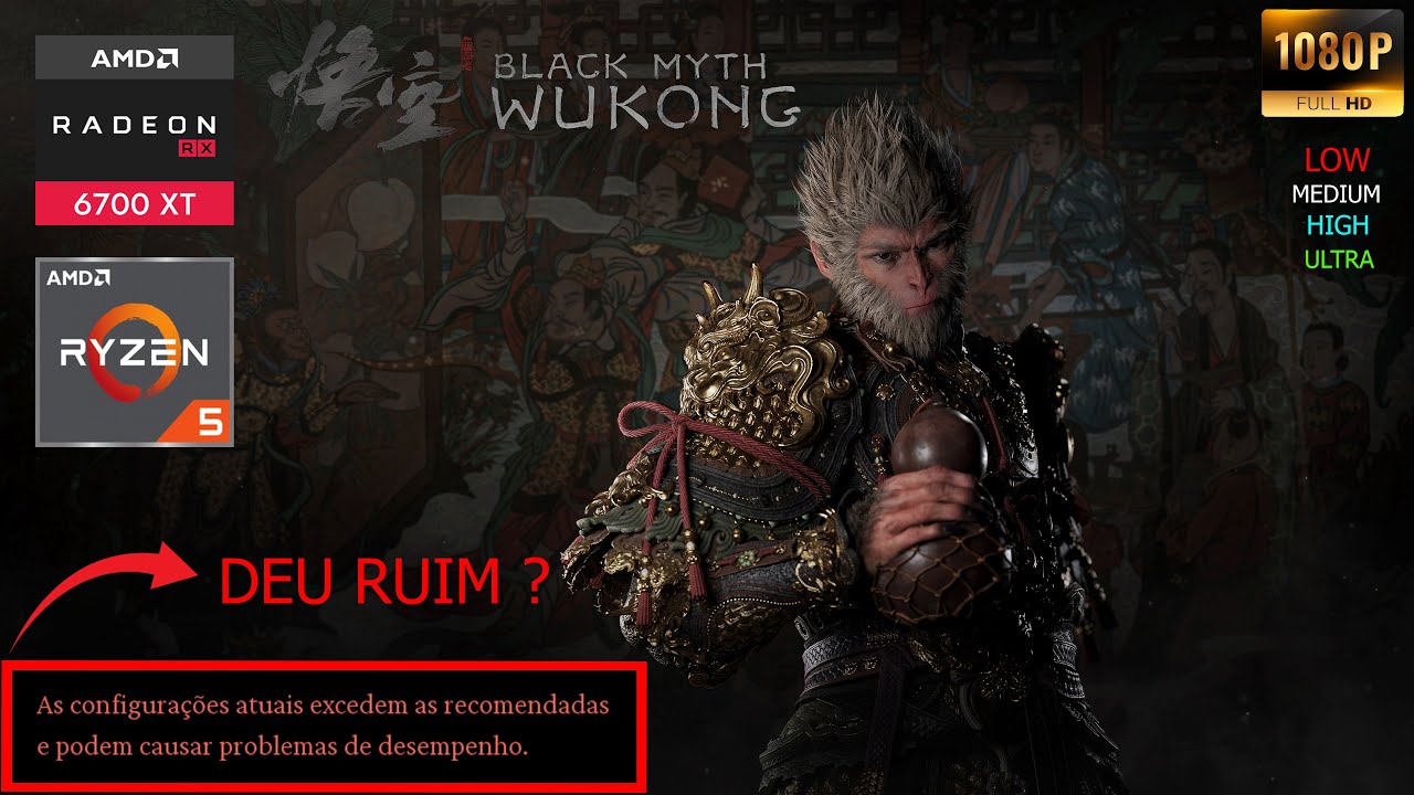 Black Myth Wukong - RX 6700 XT | R5 5600X | 24GB RAM | 1080p [ ALL SETTINGS ]