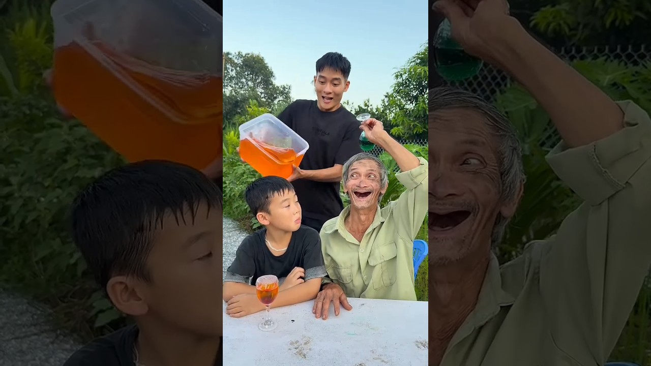 Grandpa and grandson are teasing and messing with the super cute little boy 😂😱👶🏻&hearts;️👴 #shorts #cute