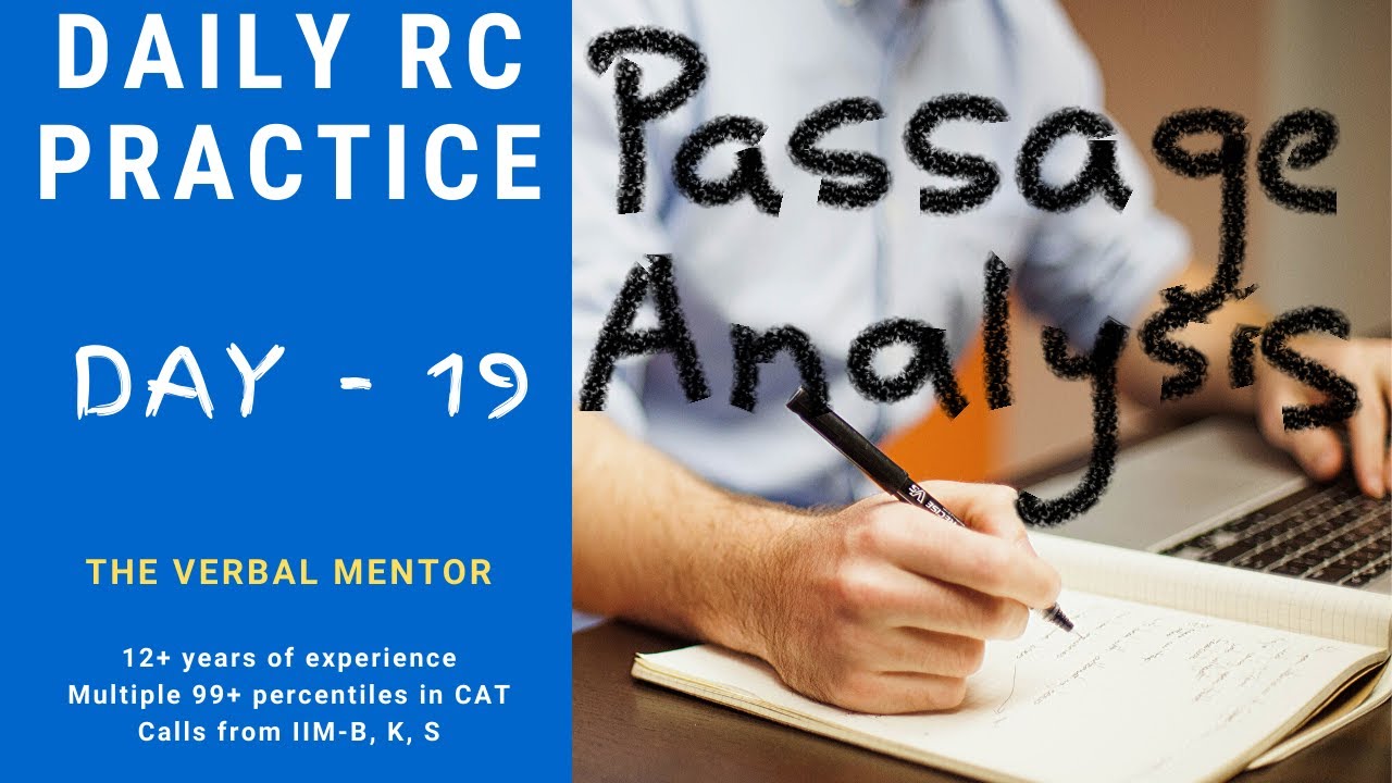 CAT RC Preparation | CAT RC practice | Day 19 | Analysis| How to solve Reading Comprehension
