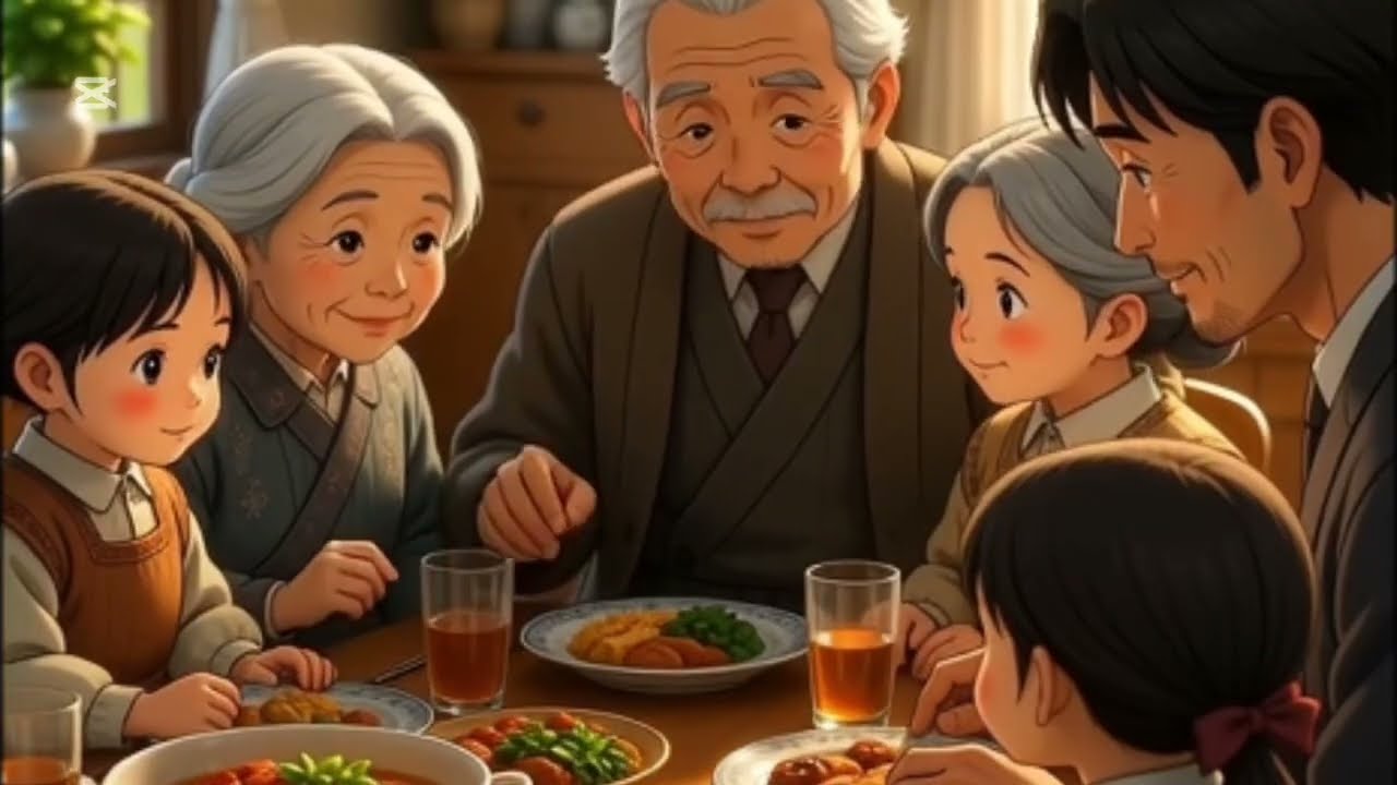 A Rainy Day in the Village | Ghibli-Style Family Animation”#ghiblestyle 