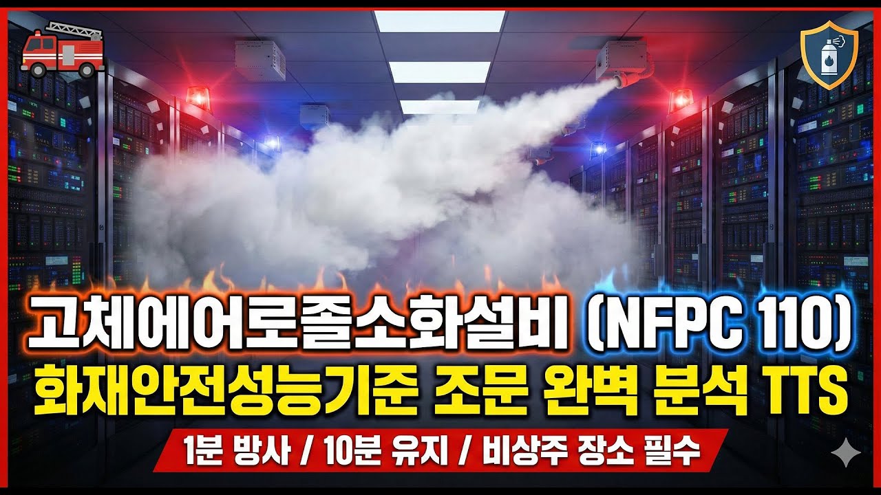 [NFPC 110] 고체에어로졸소화설비 전 조문 완벽 낭독🎧 |[소방기계] 