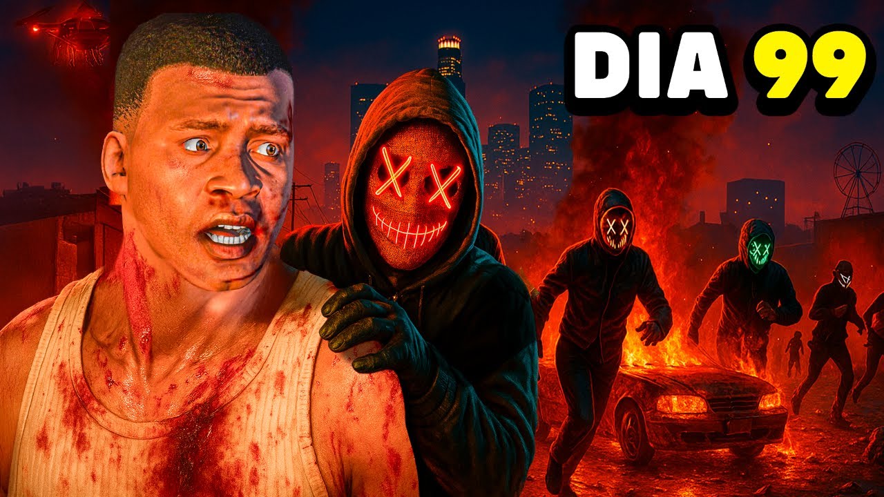 SOBREVIVÍ 100 DÍAS a la PURGA en GTA 5