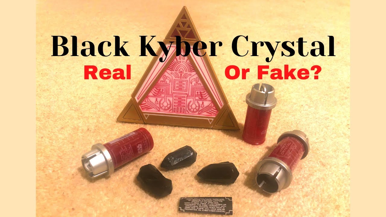Black Kyber Crystal Real vs Fake