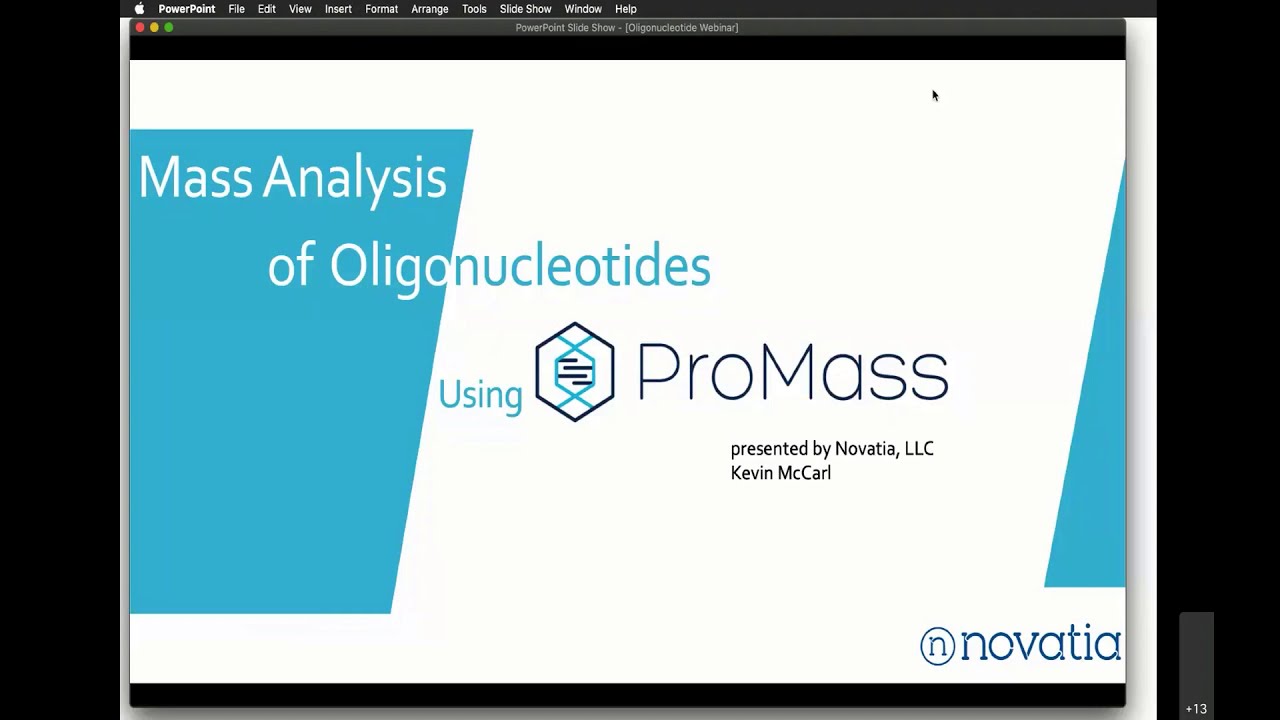 Live Webinar: Mass Analysis of Oligonucleotides (Nov 10th)