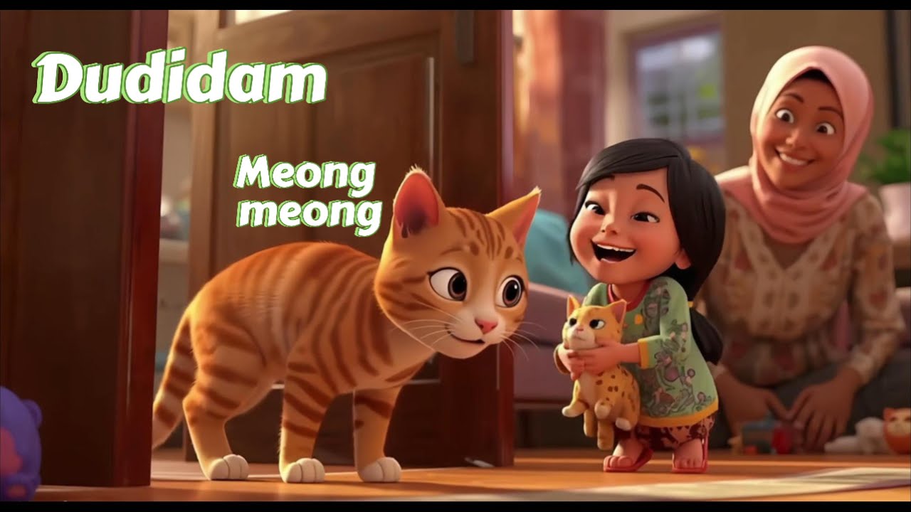 Dudi Dam Meong Meong – Lagu Anak Indonesia | Animasi 3D Ceria | Nadzira Syafa H