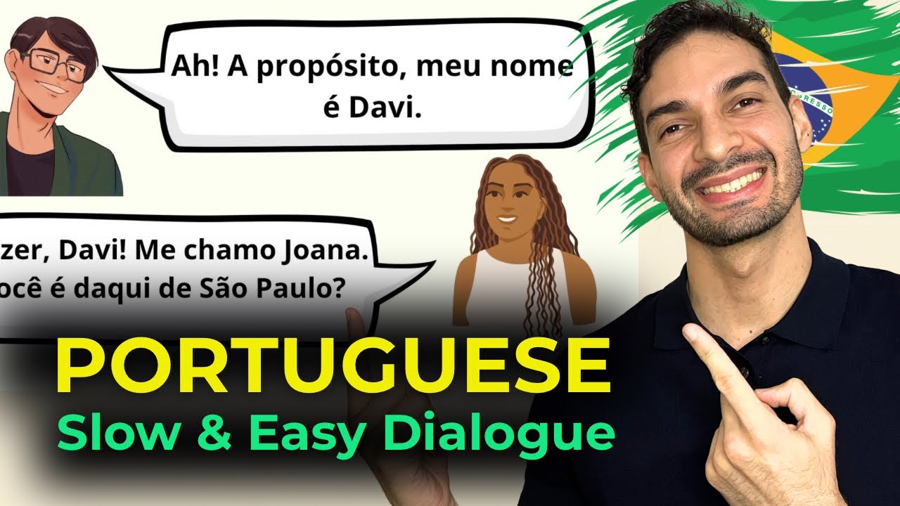 Learn Portuguese Conversation for Beginners | Easy Brazilian Portuguese