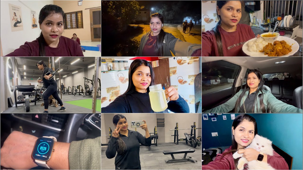 My Simple Daily Routine | Gym, Yoga, Walk & Cats 🐾