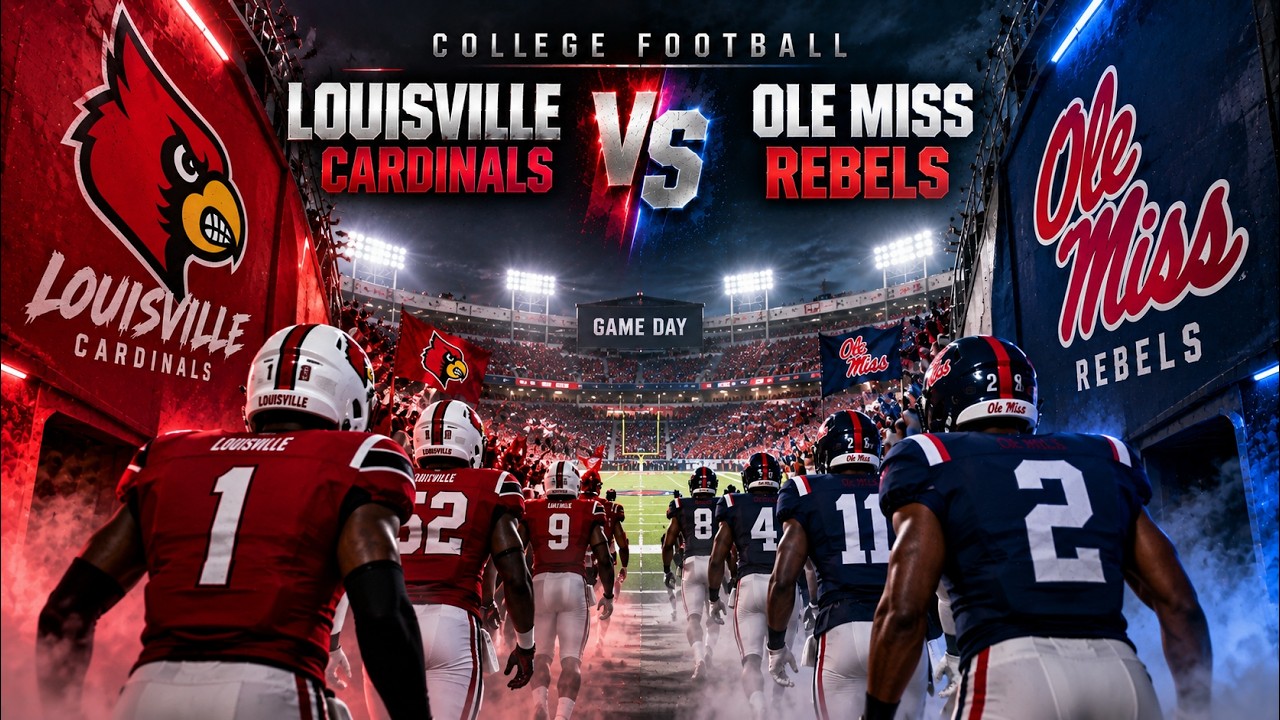 🔴 LIVE: Louisville Cardinals VS Ole Miss Rebels | NCAA Football Game Today