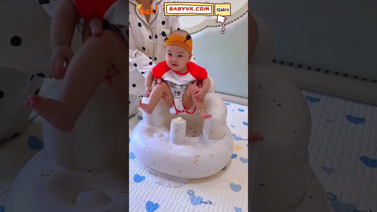 Is Your Baby Struggling to Sit Up? Try the Inflatable Sofa Chair for Babies! #baby