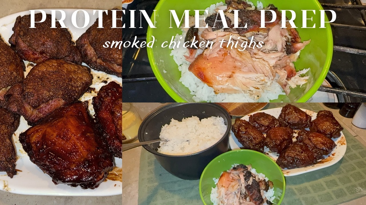 Meal Prepping Smoked Chicken Thighs On A Budget | RV Cooking