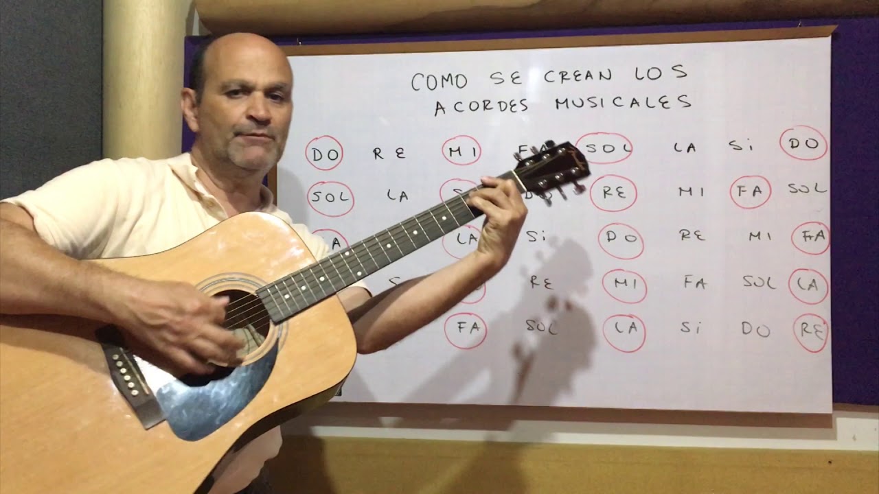 ¿cómo se crean los acordes musicales?