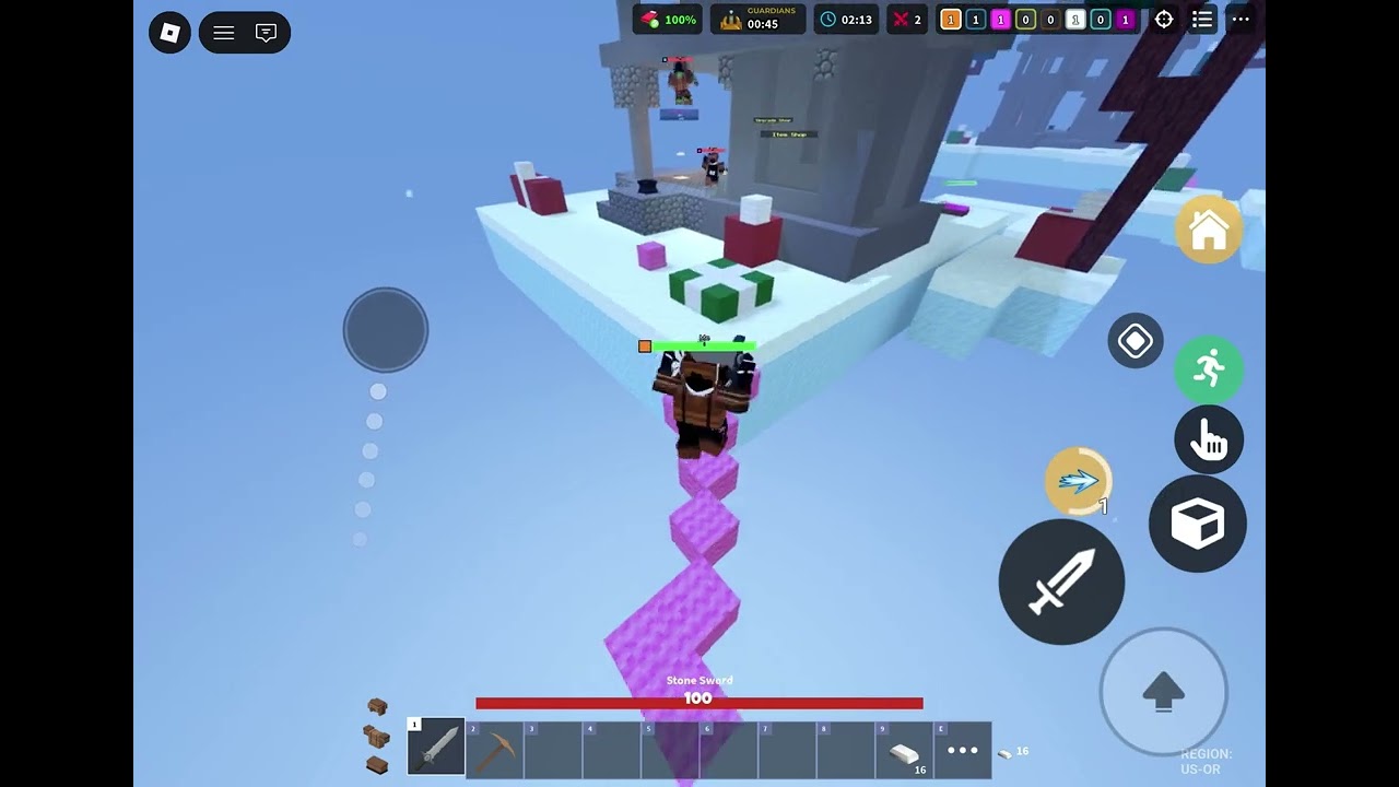 Trying to get a bedwars win!