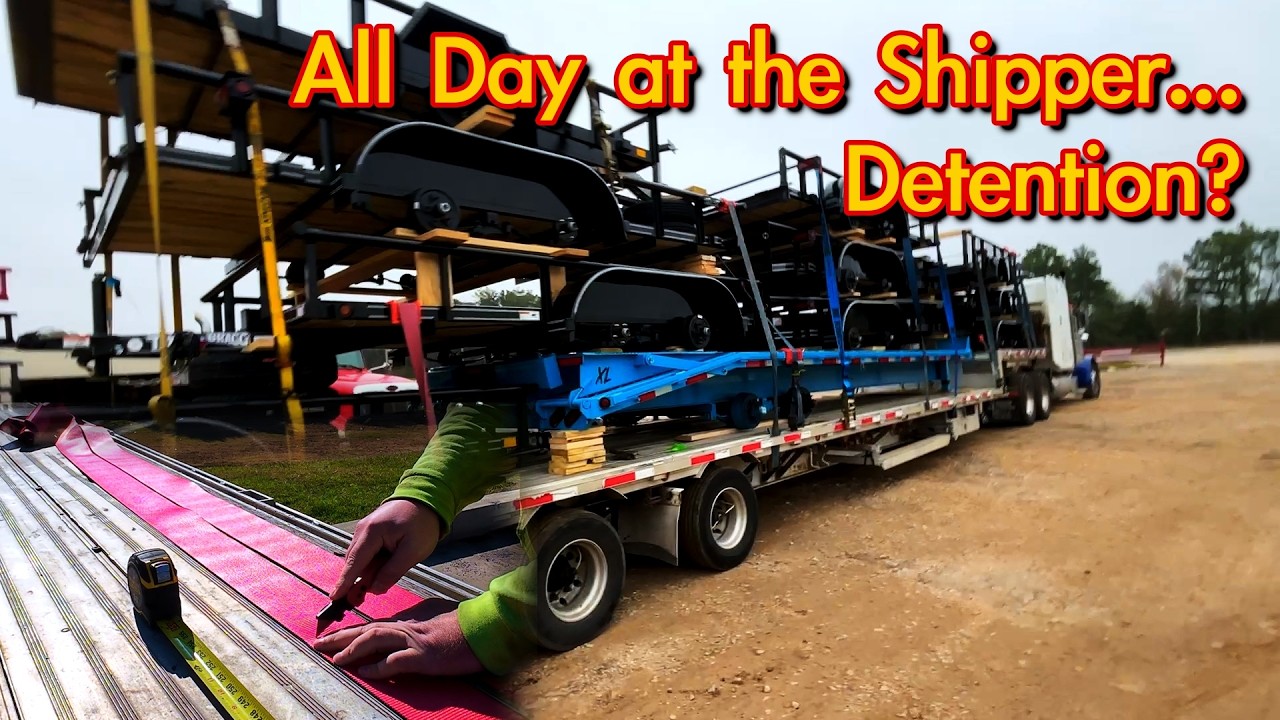 Trucking from Mt Pleasant to Sarasota Hauling Utility Trailers, Strap Maintenance, New Fuel Card