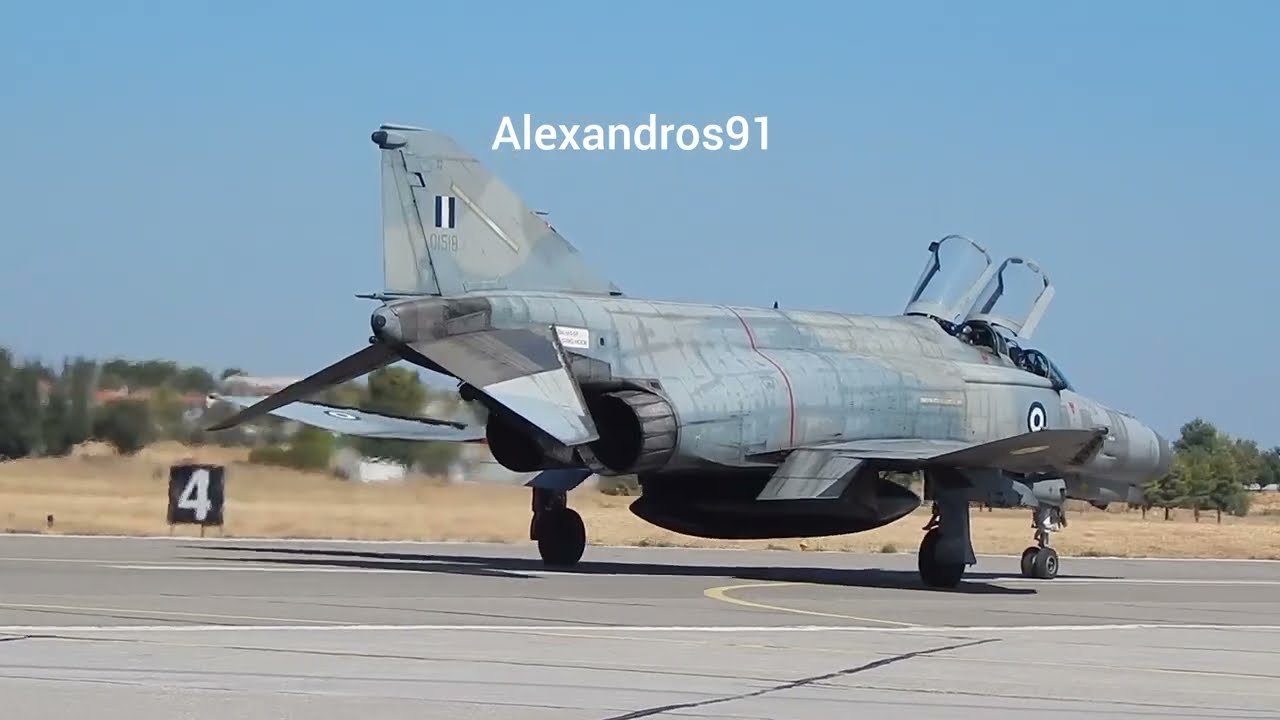 F-4E Phantom AUP Hellenic Air Force taxing after landing #f4 #phantom #f4phantom #taxing 