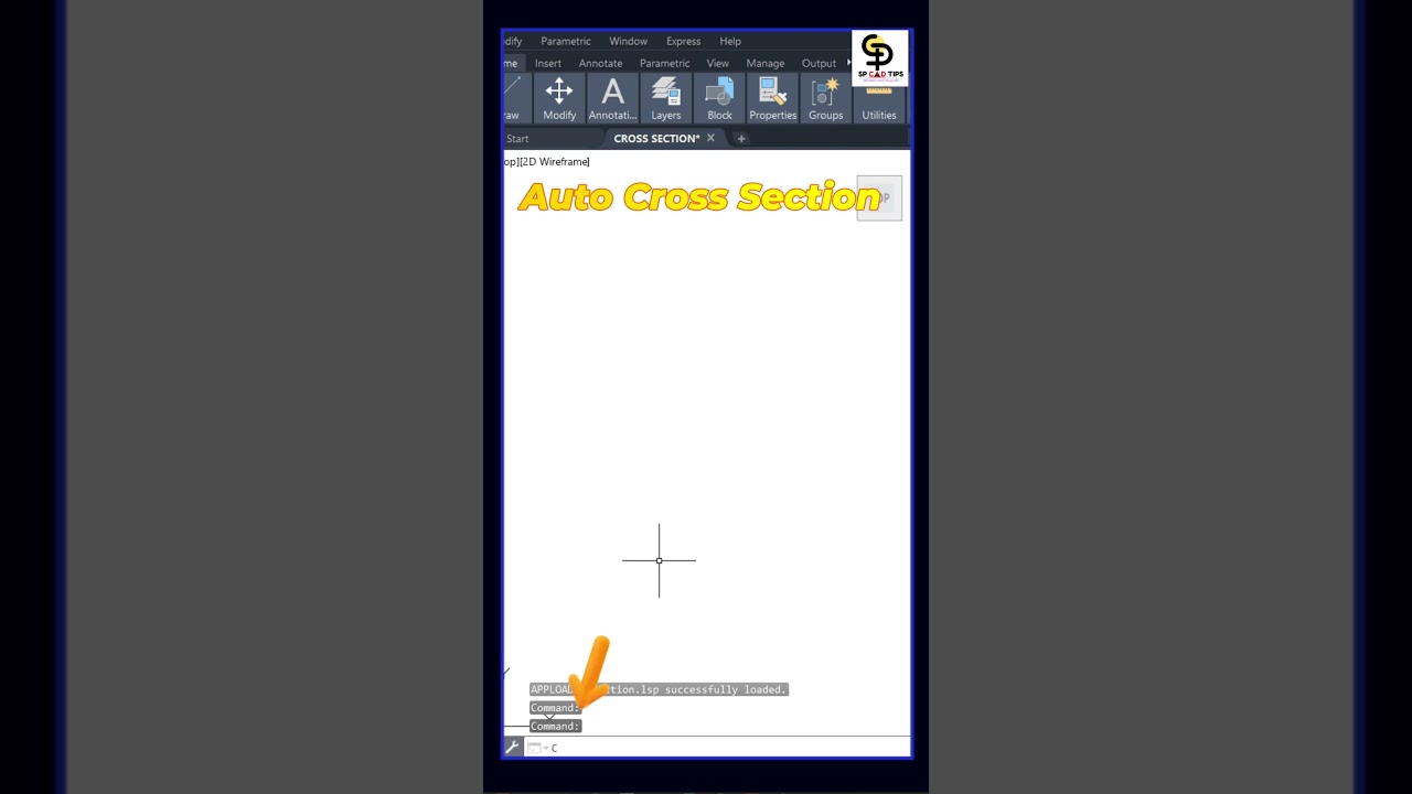 Cross-Section just one click  with LISP | Automate Cross-Section Creation