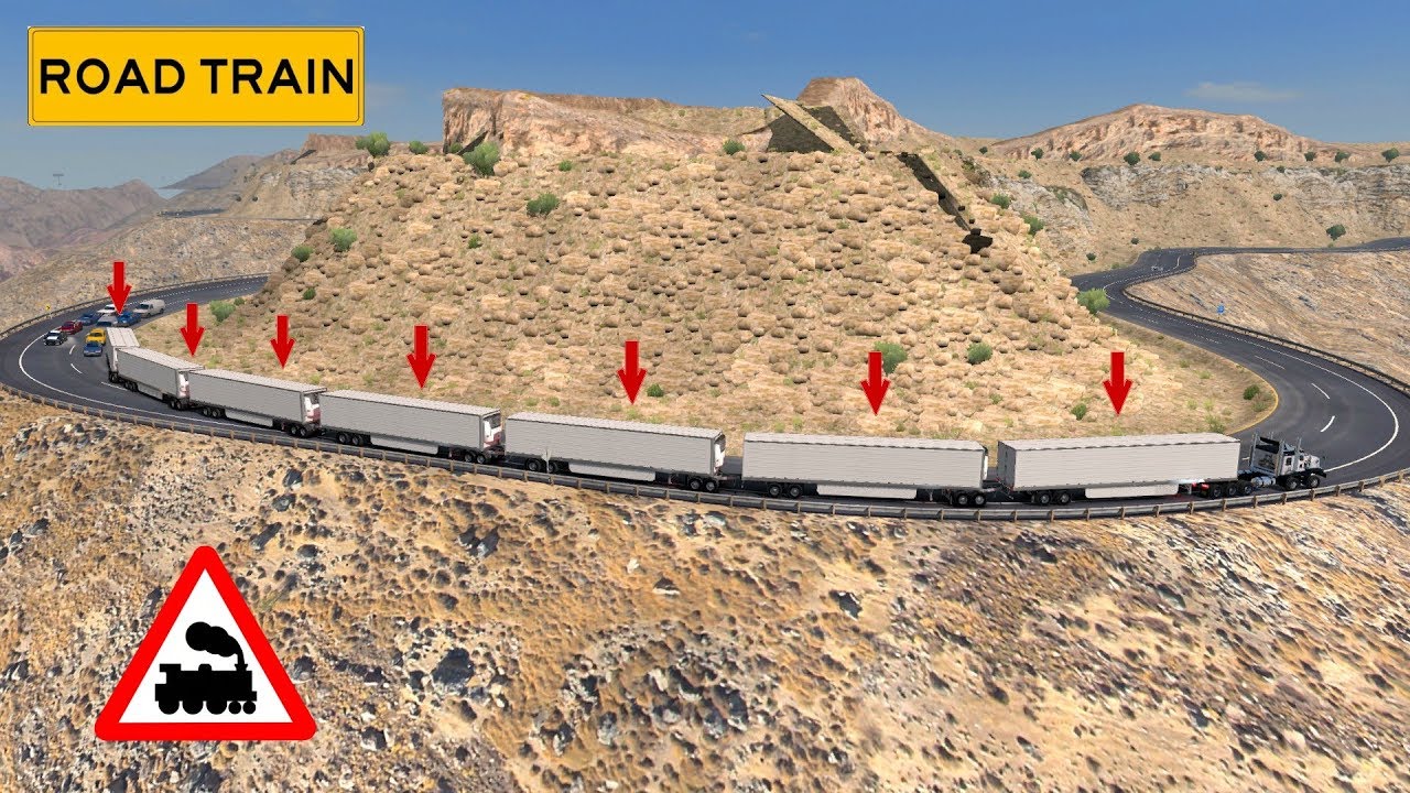 Tren de Carretera | Kenworth C500 10x10 cruzando la Rumorosa