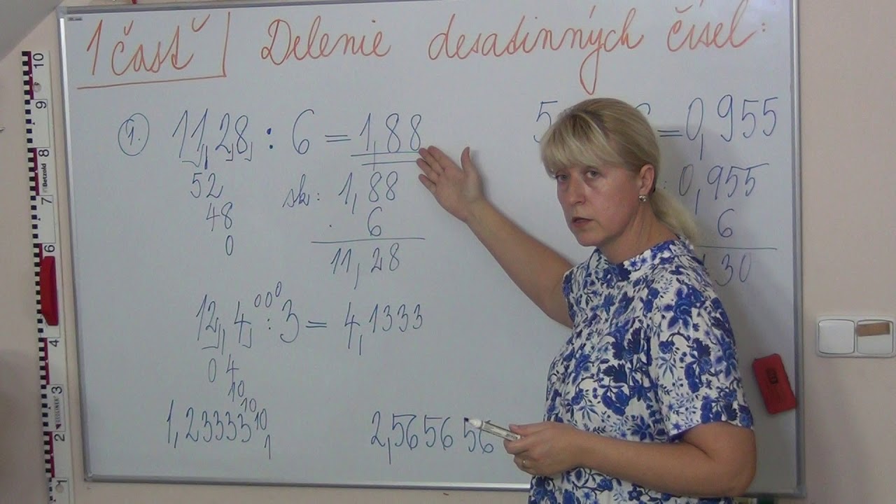 Matematika - delenie desatinných čísel 1.časť.