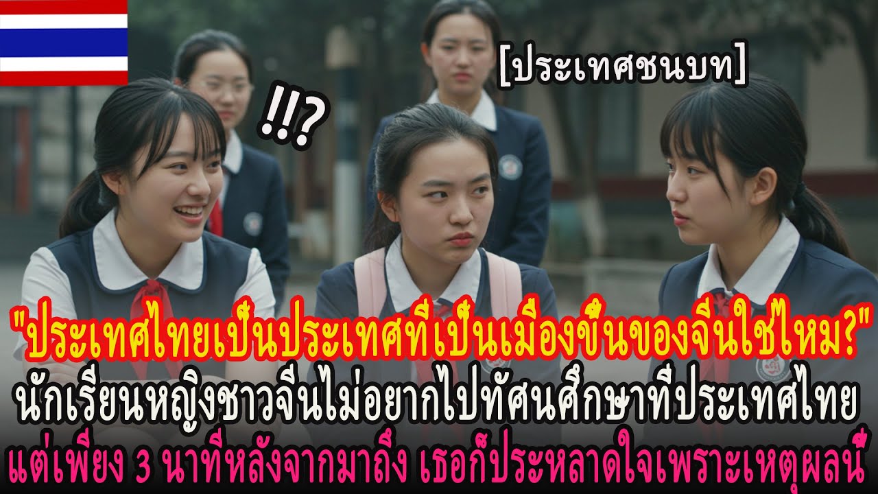 นักเรียนหญิงชาวจีนไม่อยากไปทัศนศึกษาที่ประเทศไทย แต่เพียง 3 นาทีหลังจากมาถึง เธอก็ประหลาดใจเพราะเ...