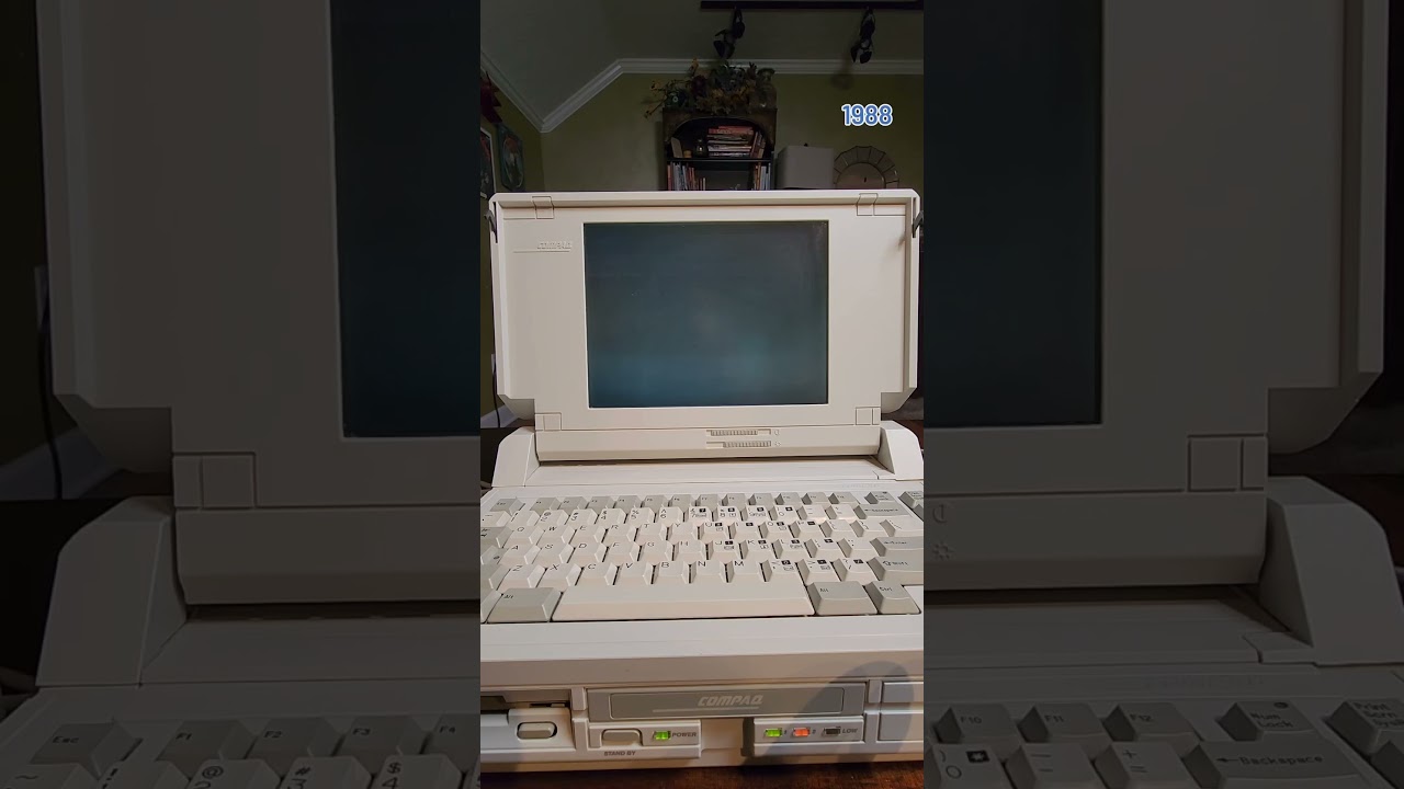 Compaq SLT 286, Yıl: 1988 Windows 2.1 y&uuml;kl&uuml; ve son olarak farenin karizması apayrı.. #compaq #retro