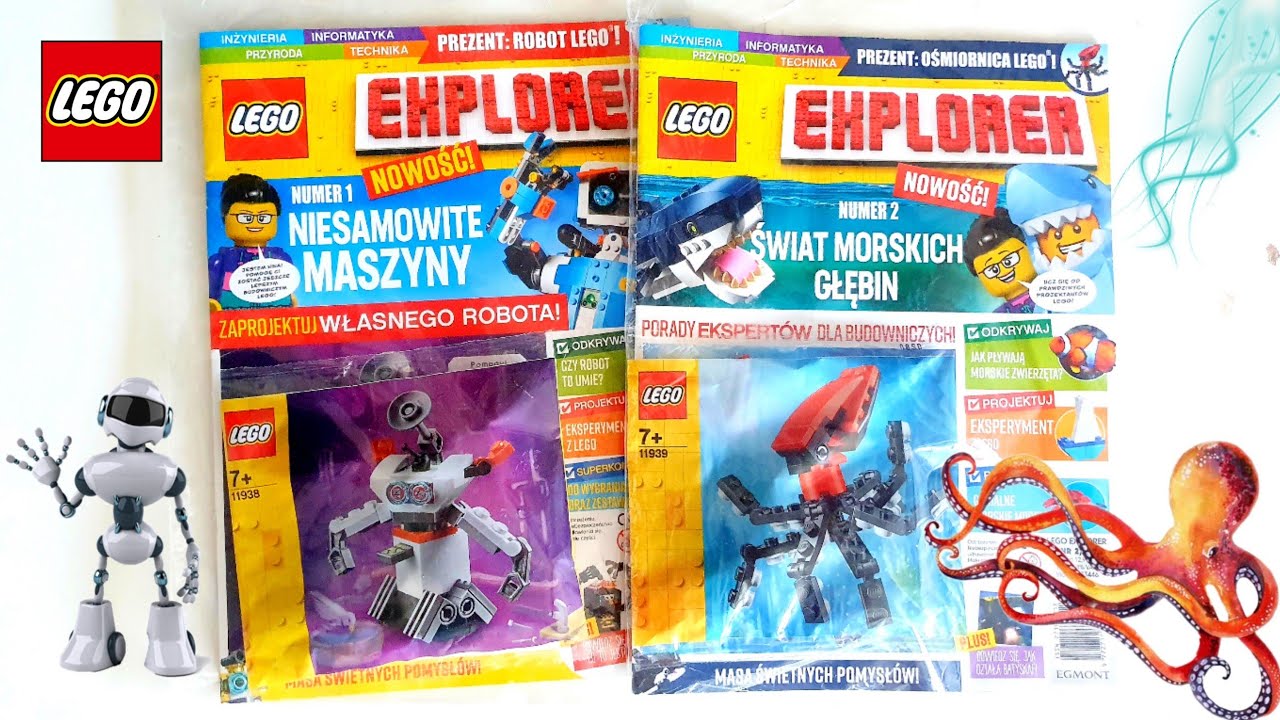 LEGO EXPLORER Magazyny 1/2020 VS 2/2020 . Polybagi 11939 vs 11938 . RECENZJA, przegląd, speed build