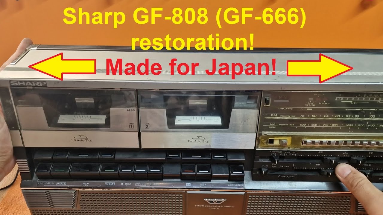 Sharp GF-808 - Sharp GF-666 Restoration!