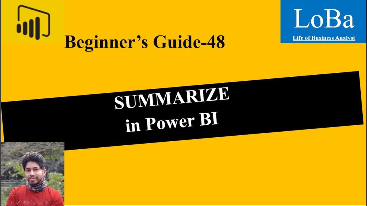 Power BI SUMMARIZE function